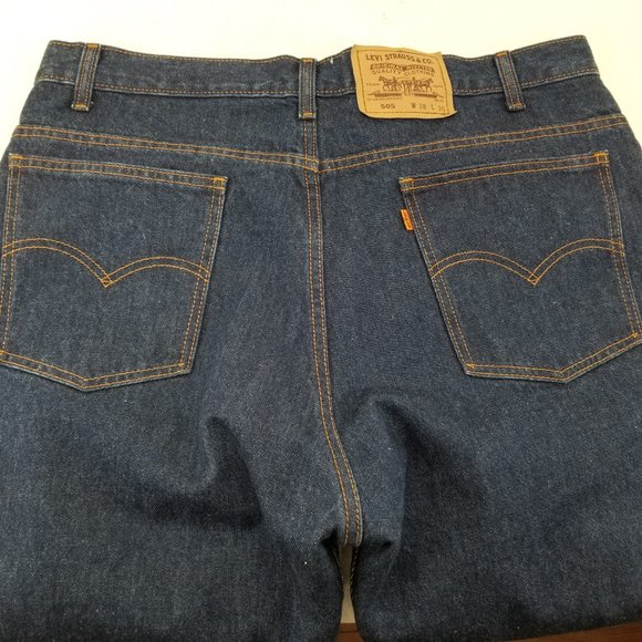 Vintage 1980s 505 Levi’s Orange Tab Mens Denim  Made In Brazil  Sz 38 x30 - Picture 8 of 12
